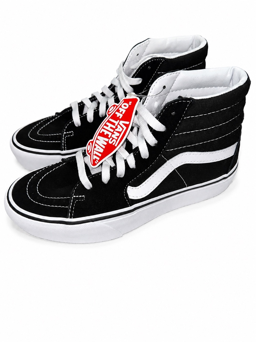 Vans Sk8-Hi Platform 2 High Top Sneakers Women’s 8 Black White NWT